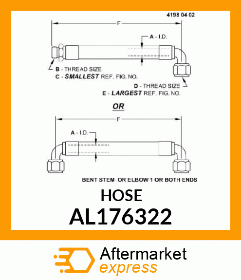 HYDRAULIC HOSE AL176322