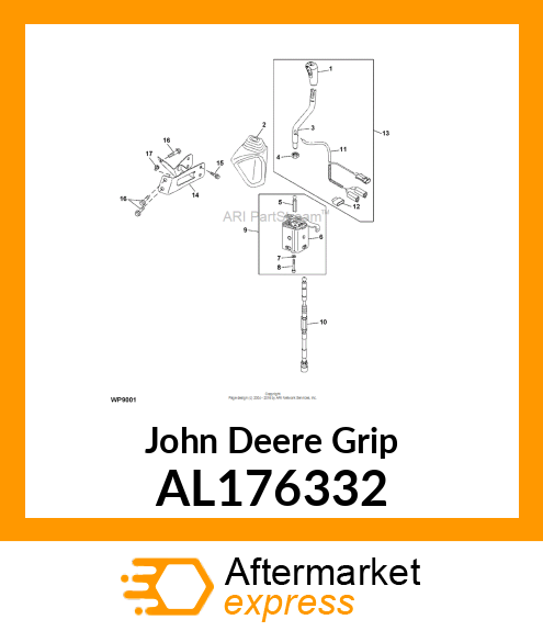 GRIP, GRIP ASSY, WITH WIRING HARNES AL176332