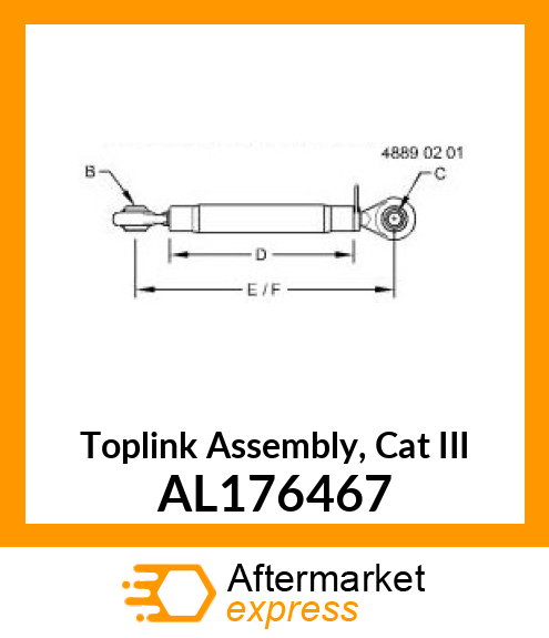 CENTER LINK, CENTER LINK,BALL ASSY. AL176467