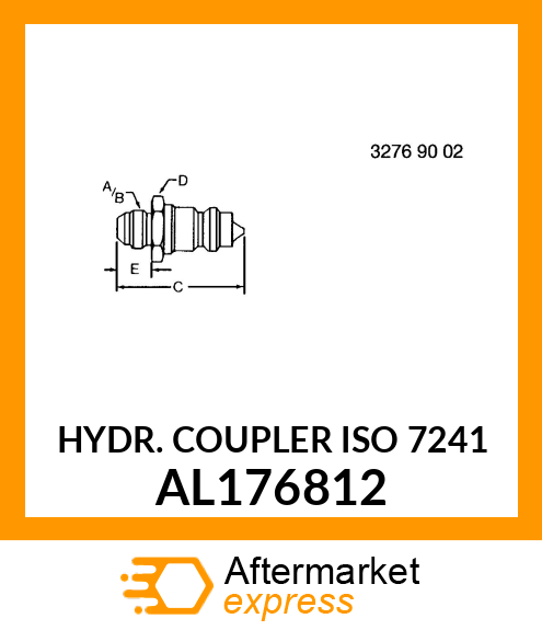 HYDR. COUPLER ISO 7241 AL176812
