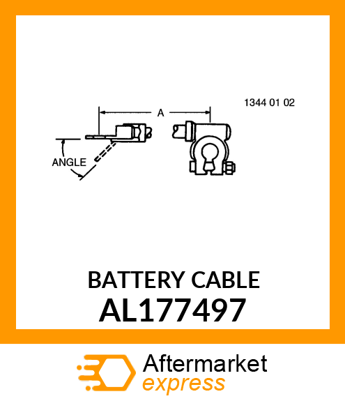 BATTERY CABLE, BATTERY CABLE 4 CYL. AL177497