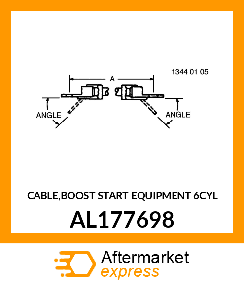 CABLE,BOOST START EQUIPMENT 6CYL AL177698