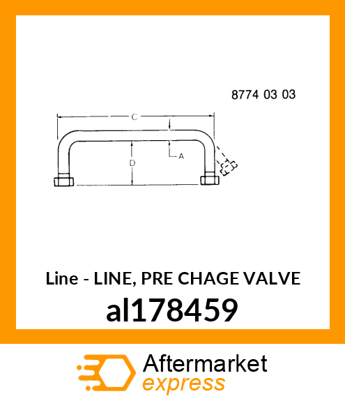 LINE, PRE CHAGE VALVE al178459