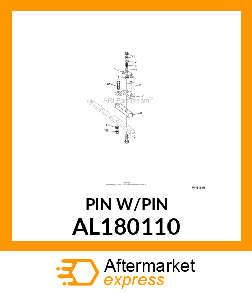 PIN, W/ SPRING AL180110