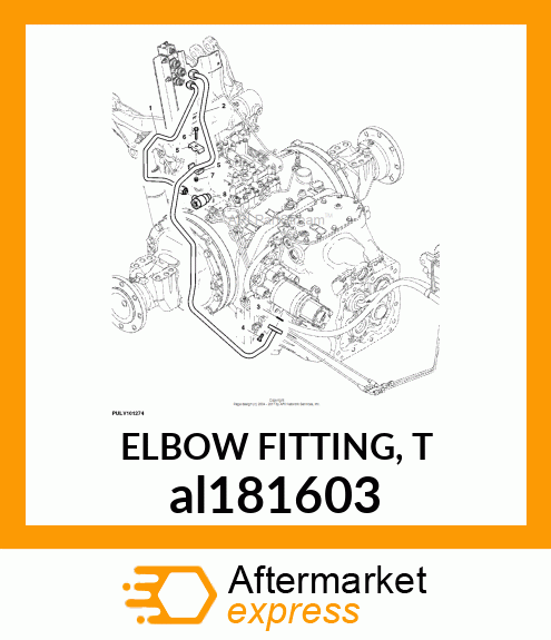 ELBOW FITTING, T al181603