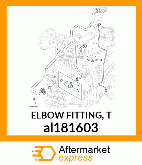 ELBOW FITTING, T al181603