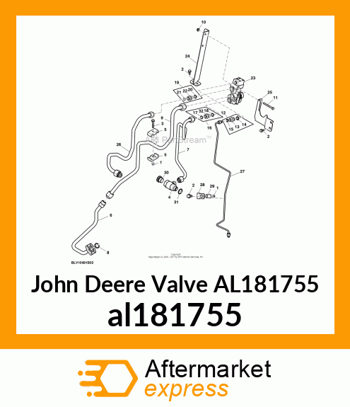 VALVE, TRAILER BRAKE VALVE al181755