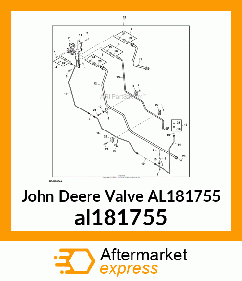 VALVE, TRAILER BRAKE VALVE al181755