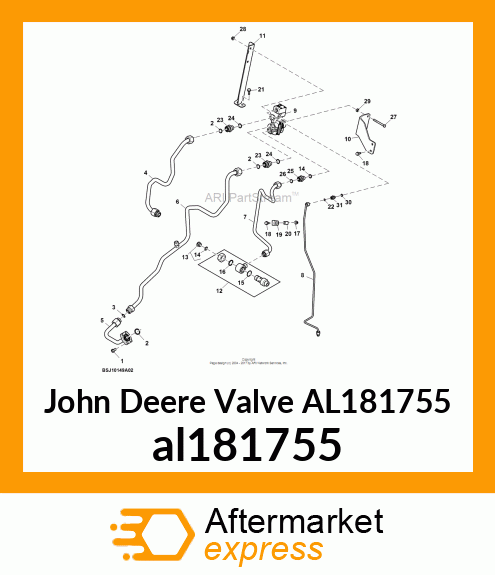 VALVE, TRAILER BRAKE VALVE al181755