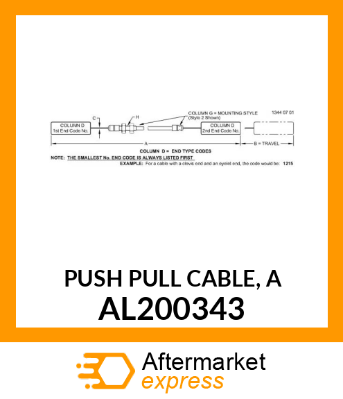 PUSH PULL CABLE, A AL200343