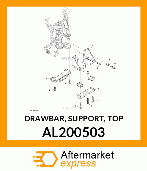 DRAWBAR, SUPPORT, TOP AL200503