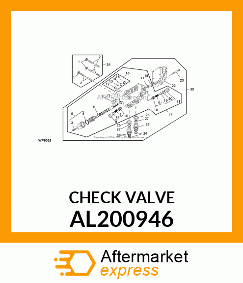 CHECK VALVE, AL200946