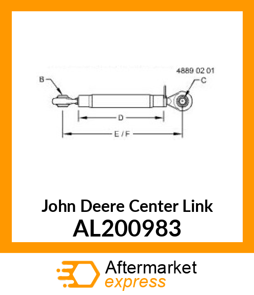 CENTER LINK, CENTER LINK,BALL ASSY. AL200983