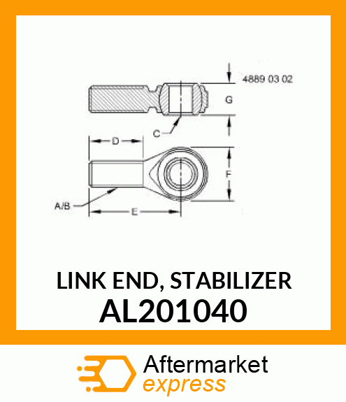 LINK END, STABILIZER AL201040