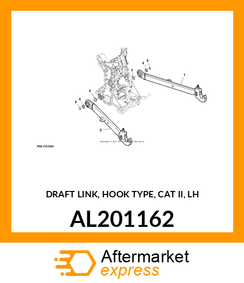 DRAFT LINK, HOOK TYPE, CAT 2, LH AL201162