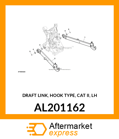 DRAFT LINK, HOOK TYPE, CAT 2, LH AL201162