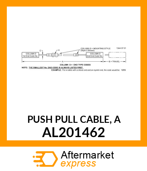 PUSH PULL CABLE, A AL201462