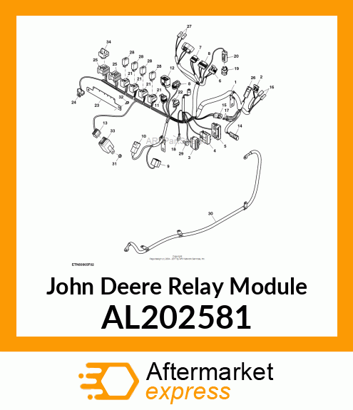 RELAY MODULE, WARNING FLASHER, SEAL AL202581