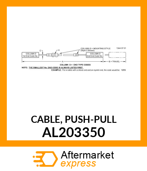 CABLE, PUSH AL203350