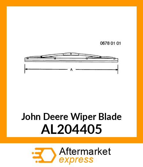 WIPER BLADE, TRAILER ARM AL204405