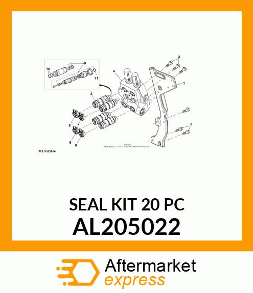 SEAL KIT, , ISO COUPLER SIZE 12.5, AL205022