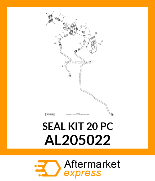 SEAL KIT, , ISO COUPLER SIZE 12.5, AL205022