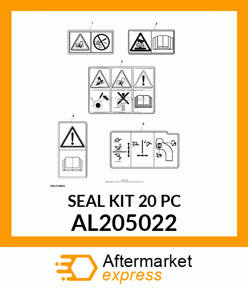 SEAL KIT, , ISO COUPLER SIZE 12.5, AL205022