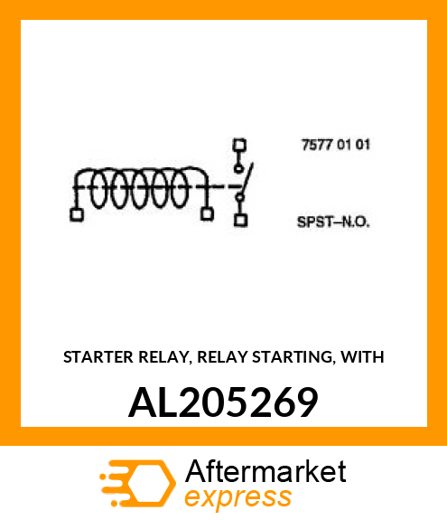 STARTER RELAY, RELAY STARTING, WITH AL205269