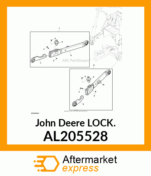 LOCK, DRAFT LINK, TELESCOPIC, CAT 2 AL205528