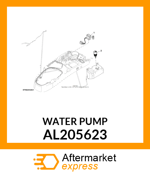 WATER PUMP, WIPER WASHER SYSTEM AL205623