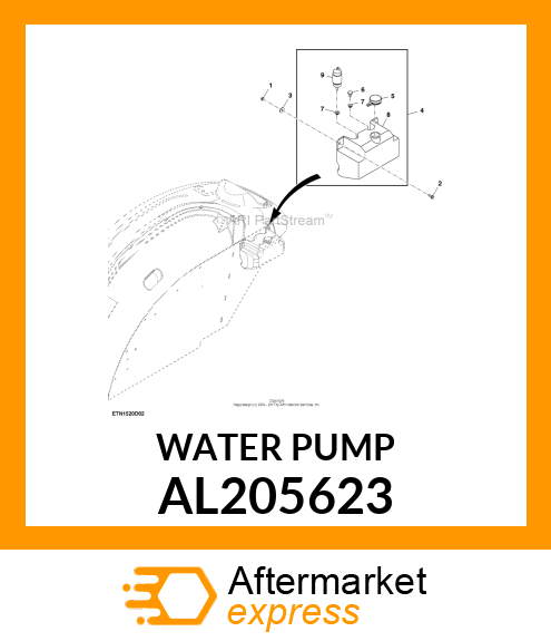 WATER PUMP, WIPER WASHER SYSTEM AL205623