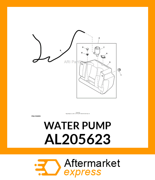 WATER PUMP, WIPER WASHER SYSTEM AL205623