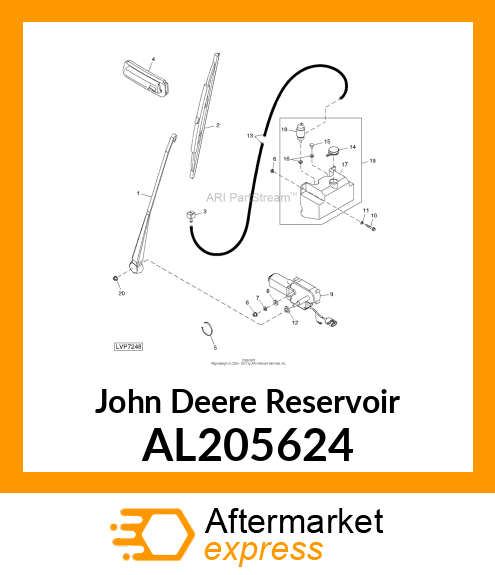 RESERVOIR, SINGLE PUMP BOTTLE, ASSY AL205624