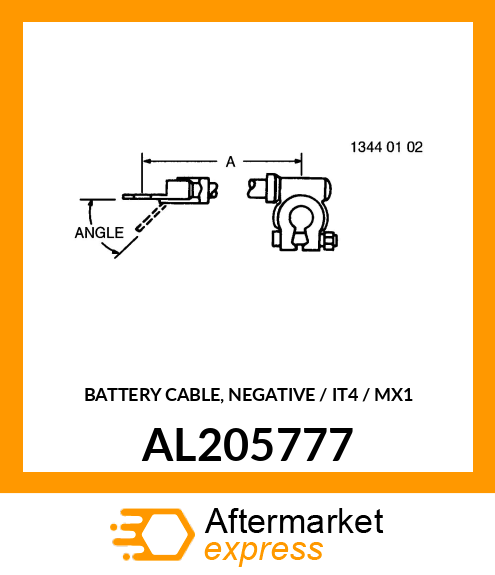 BATTERY CABLE, NEGATIVE / IT4 / MX1 AL205777