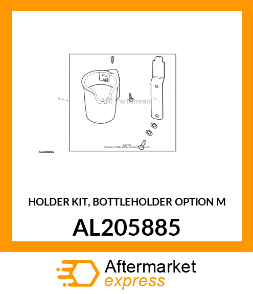 HOLDER KIT, BOTTLEHOLDER OPTION M AL205885