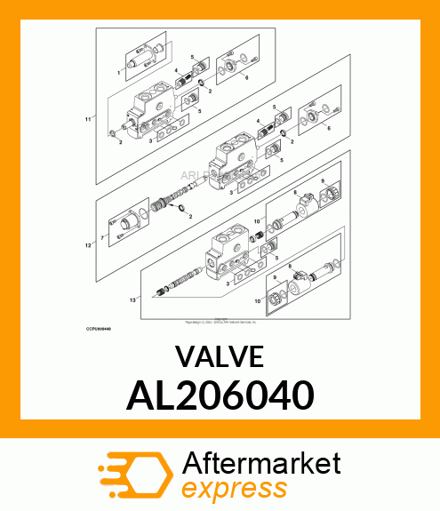 SELECTIVE CONTROL VALVE, ICV BUCKET AL206040