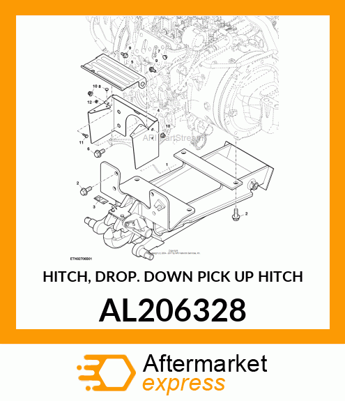 HITCH, DROP DOWN PICK UP HITCH AL206328