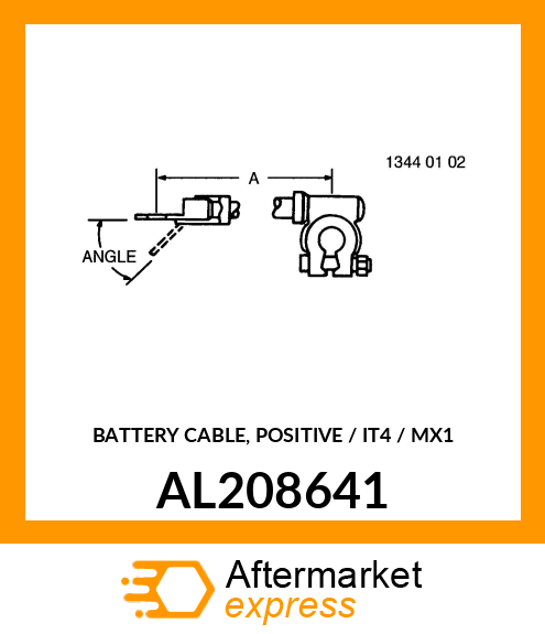 BATTERY CABLE, POSITIVE / IT4 / MX1 AL208641