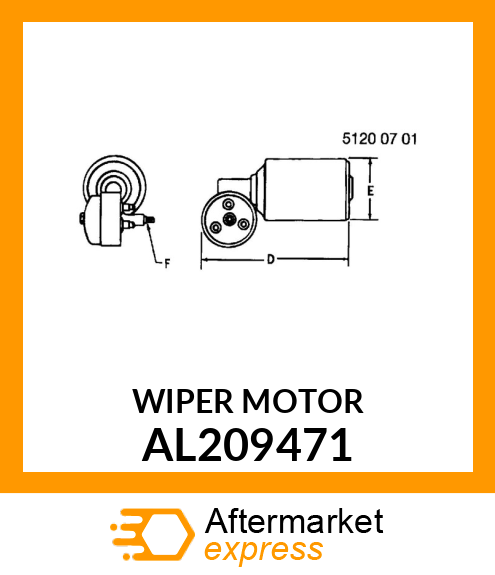 WIPER MOTOR, FRONT WIPER MOTOR, 18 AL209471