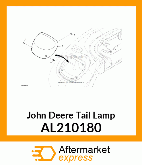 TAIL LAMP, UNIT, ECE/SAE, WITH CCC AL210180