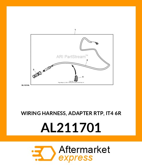 WIRING HARNESS, ADAPTER RTP, IT4 6R AL211701