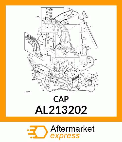 FILLER CAP, FUEL TANK, PRESSURE VAL AL213202