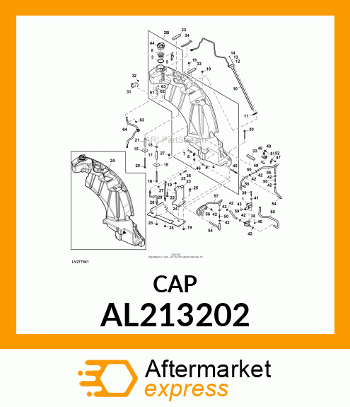 FILLER CAP, FUEL TANK, PRESSURE VAL AL213202