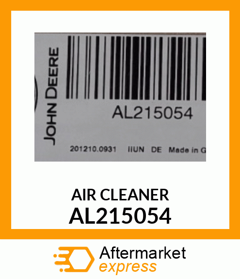 Air Cleaner - AIR CLEANER, SAFETY ELEMENT AIR CLE AL215054