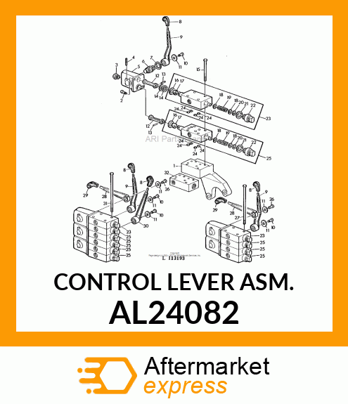 CONTROL LEVER , ASSY. AL24082