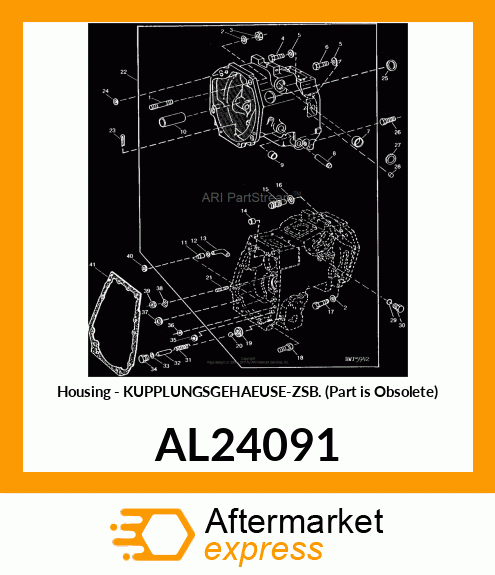 Housing - KUPPLUNGSGEHAEUSE-ZSB. (Part is Obsolete) AL24091