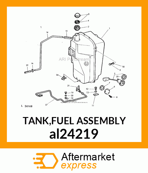 TANK,FUEL ASSEMBLY al24219