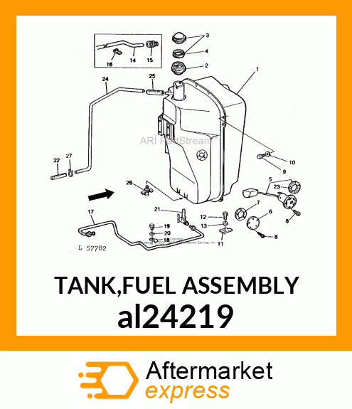 TANK,FUEL ASSEMBLY al24219