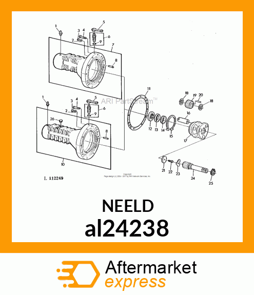 PIN, ROLLER, BEARING al24238