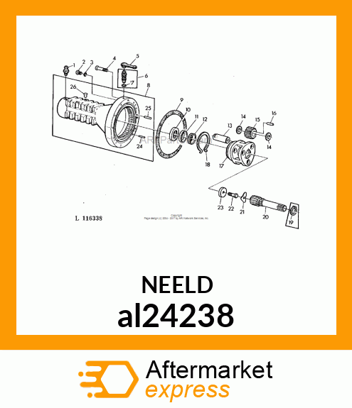 PIN, ROLLER, BEARING al24238